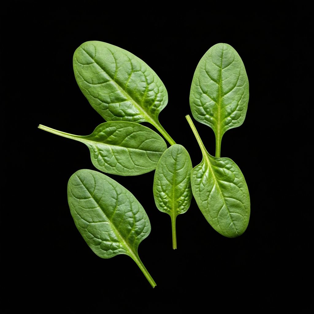 Spinach with iron and folate